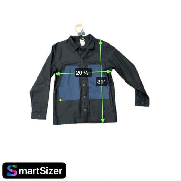 The North Face NWT Mens Medium Field Shacket Black Blue Outdoors Gorpcore - Picture 7 of 10